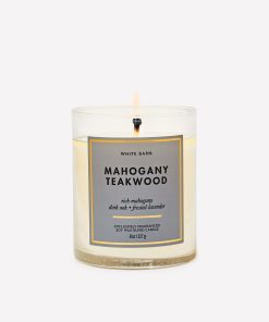 Mahogany Teakwood Single Wick Candle