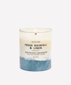 Fresh Rainfall & Linen Single Wick Candle
