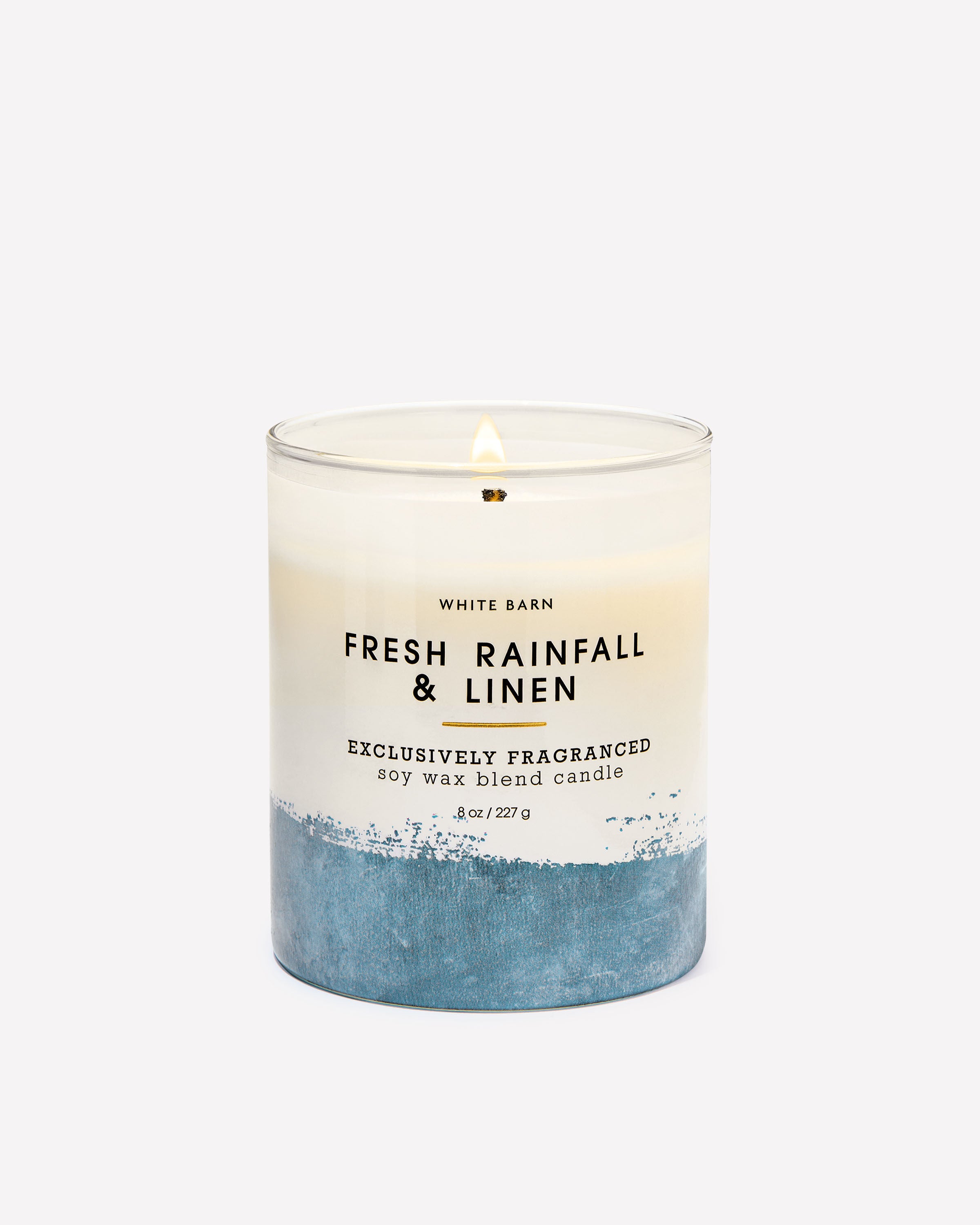 Fresh Rainfall & Linen Single Wick Candle