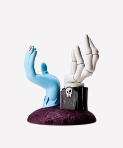 Jack Skellington & Sally Hands Pedestal 3-Wick Candle Holder