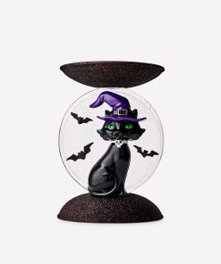 Light-up Cat and Moon Pedestal