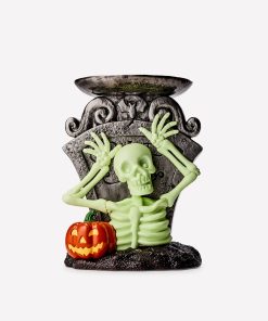 Glow-in-the-Dark Skeleton Boo! Pedestal
